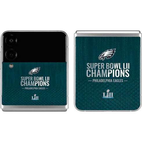 NFL Philadelphia Eagles Super Bowl LII Champions Galaxy Z Flip4 5G Skin